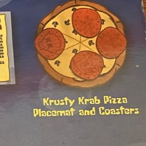Krusty Krab pizza dining mat set